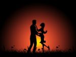 Love Night Indicates Adoration Tenderness And Boyfriend Stock Photo