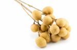 Longan Isolated On A White Background Stock Photo