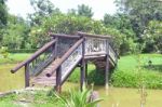 Wooden Bridge Stock Photo