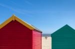 Southwold, Suffolk/uk - June 2 : Colourful Beach Huts In Southwo Stock Photo