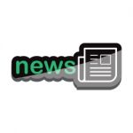 News Icon Text  Design On White Background Isolate  Illustration Eps 10 Stock Photo