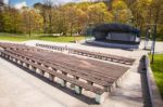 Concert In The Open Air Playground Stock Photo