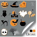 Halloween Icons Stock Photo