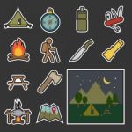 Camping Equipment Icon Stock Photo