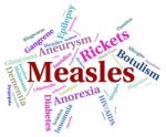 Measles Illness Represents Koplik's Spots And Ailments Stock Photo