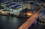 View From London - December 6 : View From The Shard In London On Stock Photo