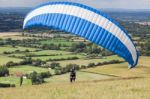 Devils Dyke, Brighton/sussex - July 22 : Paragliding At Devil's Stock Photo