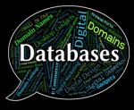 Databases Word Indicates Info Text And Megabyte Stock Photo