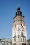 Town Hall Tower Market Square In Krakow Stock Photo