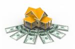 House On Money Stock Photo