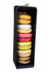 Colorful Macaroons In Different Flavor Stock Photo