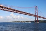 25th April Bridge In Lisbon, Portugal Stock Photo