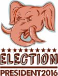 Election President 2016 Republican Elephant Mascot Stock Photo