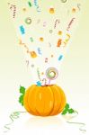 Halloween Candy Blast Stock Photo