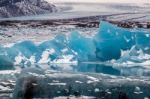 View Of Jokulsarlon Ice Lagoon Stock Photo