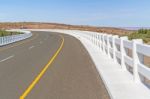 Bridge Over Fish River In Namibia Stock Photo