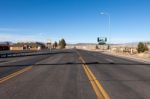 Empty Road Bryce Canyon City Stock Photo