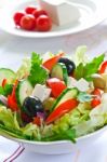 Greek Salad Stock Photo