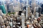 The New York Roof Over View From The Empire State Building, Catcher 2013 Stock Photo