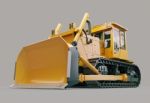 Heavy Crawler Bulldozer Stock Photo