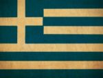 Greece Flag Drawing ,grunge And Retro Flag Series Stock Photo