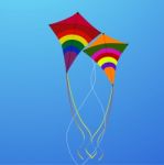 Flying Kites Stock Photo