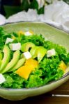 Fresh Avocado Salad Stock Photo