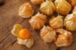 Cape Gooseberry Physalis Fruit Ground Cherry Organic Food Vegetable Stock Photo