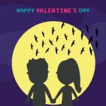 Romantic Valentines Card Stock Photo