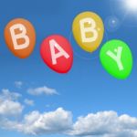 Baby Balloons Stock Photo