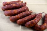 Portuguese Chorizo Stock Photo