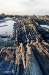 Coastline Area Of Sagres, Portugal Stock Photo