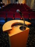 Theater Meeting Room Stock Photo