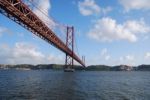 25th April Bridge In Lisbon, Portugal Stock Photo