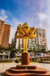 Lotus Square In Macau Stock Photo