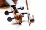 The Violin On White Background For Isolated Stock Photo