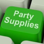 Party Supplies Key Shows Celebration Products And Goods Online Stock Photo