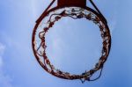 Basketball Hoop Stock Photo