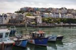 View Of Brixham Harbour Stock Photo