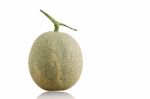 Melon On White Background Stock Photo