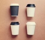 Paper Coffee Cup Mock Up Stock Photo