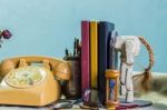 Stationery On The Desk Stock Photo