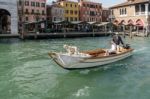 Cruising The Canals Of Venice Stock Photo