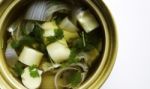 Thai Food, Tofu Soup With Vegetables And Pork Stock Photo