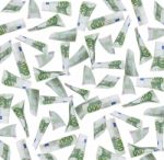 Hundred Euro Notes Background Stock Photo