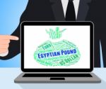 Egyptian Pound Indicates Foreign Exchange And Coin Stock Photo