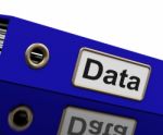 Data Storage Indicates Hard Drive And Administration Stock Photo