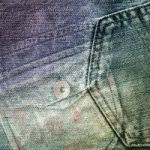 Collage Jeans Texture Background Stock Photo