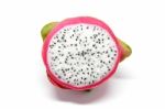 Dragon Fruit  White Background Stock Photo