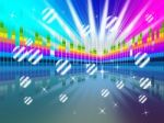 Colorful Soundwaves Backround Means Music Sparkles And Party 
 Stock Photo